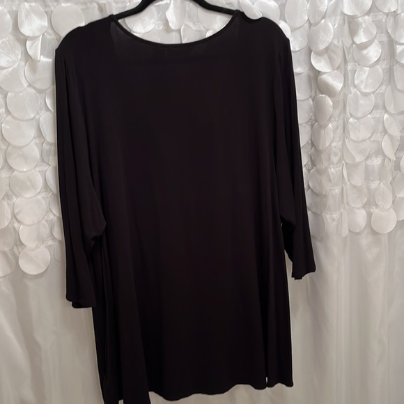 Jones New York Black Plus Size Top. Size 3X - Picture 4 of 4